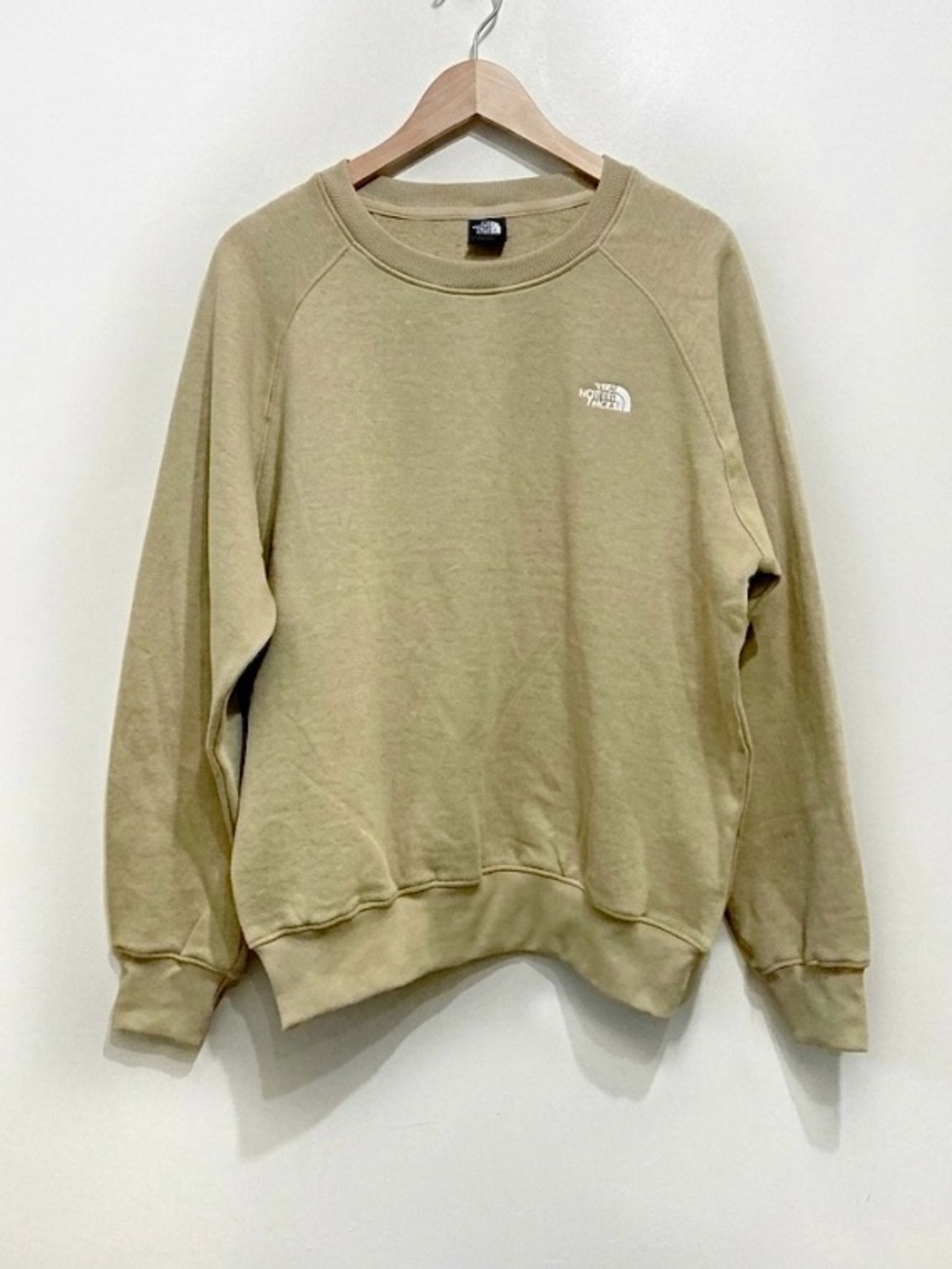 THE NORTH FACE Tan Raglan Sleeve Crewneck Pullover Sweatshirt Size Medium